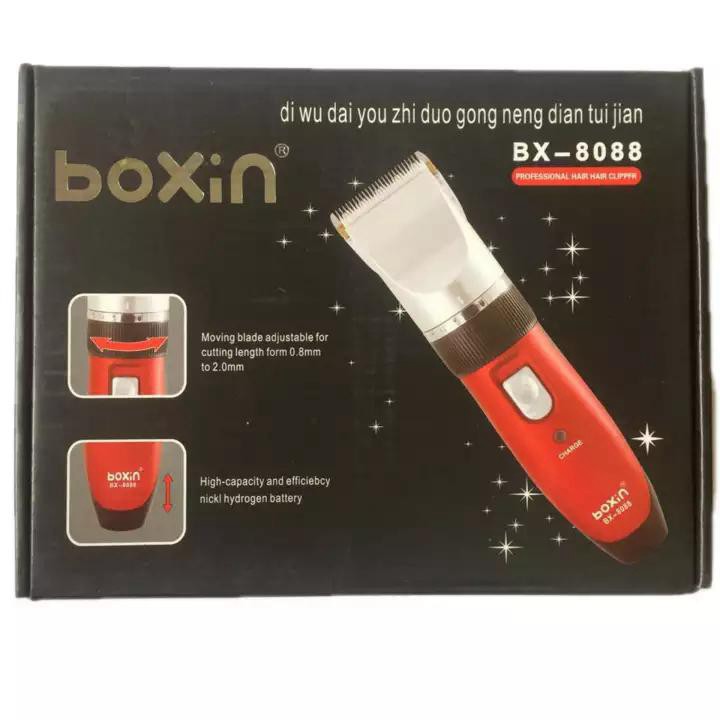 (có sẵn) Tông đơ hớt tóc gia đình BOXIN -8088 cao cấp- Tặng kèm thêm 1 viên pin dự phòng