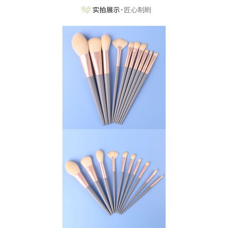 10 Cọ trang điểm phấn phủ phấn nền siêu mềm màu xanh dương