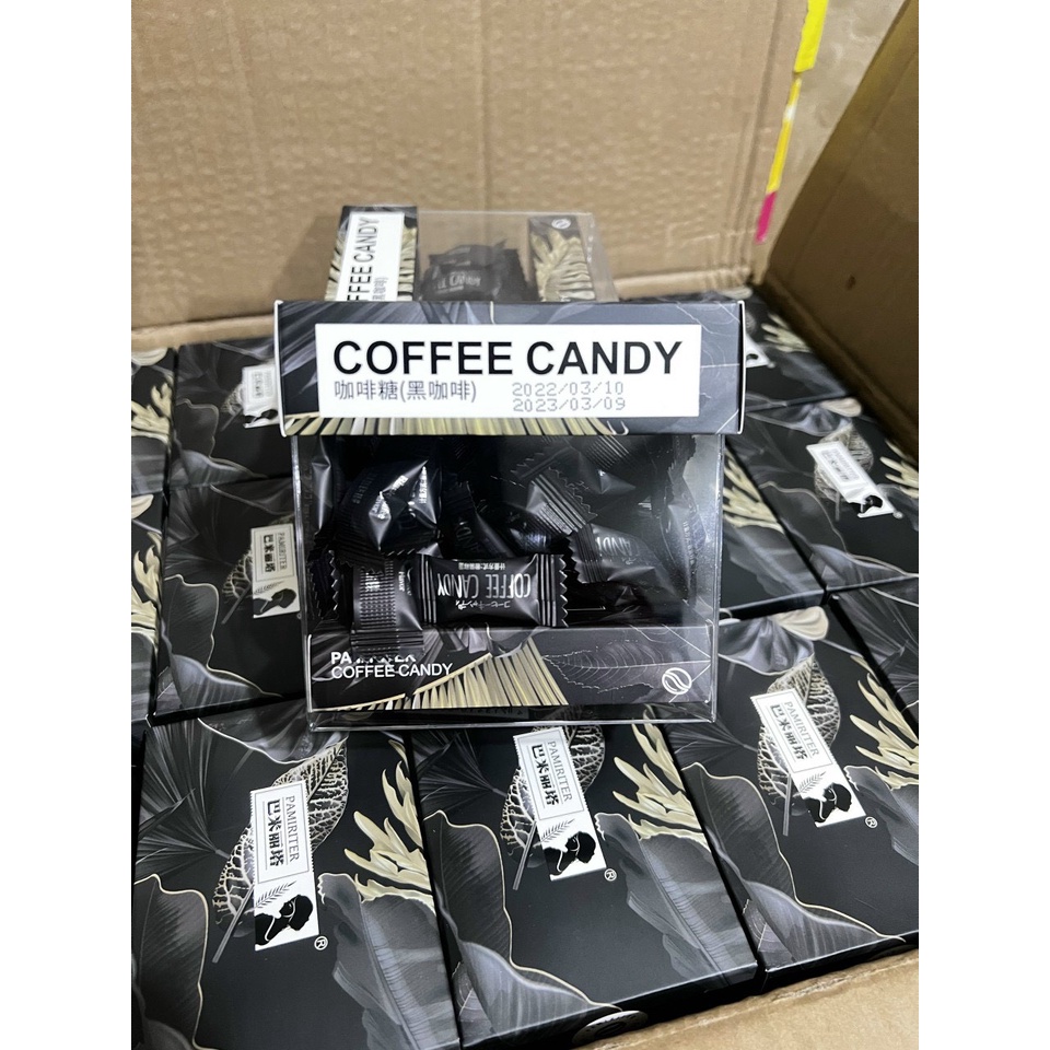 [4 vị] Kẹo cà phê viên nén không đường Pamiriter Đài Loan 70g - cafe ăn vặt cho người ăn kiêng giảm cân, tiểu đường