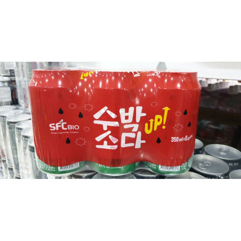 lốc 6 lon nước ngọt có gas vị dưa hấu 6×350ml