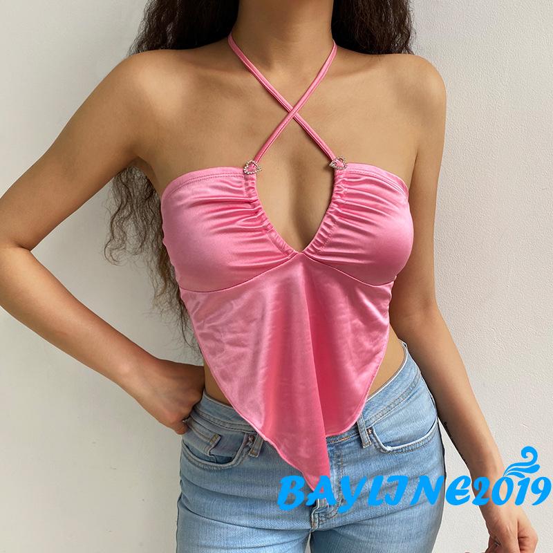 Áo Dây Nữ Cộc Tay Hở Lưng Quyến Rũ