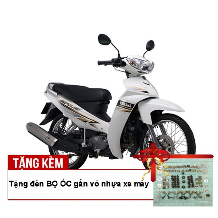 Dàn áo dành cho xe SIRIUS đời 2005 đến 2018 màu TRẮNG phanh ĐĨA ,Tặng kèm bộ ốc theo xe