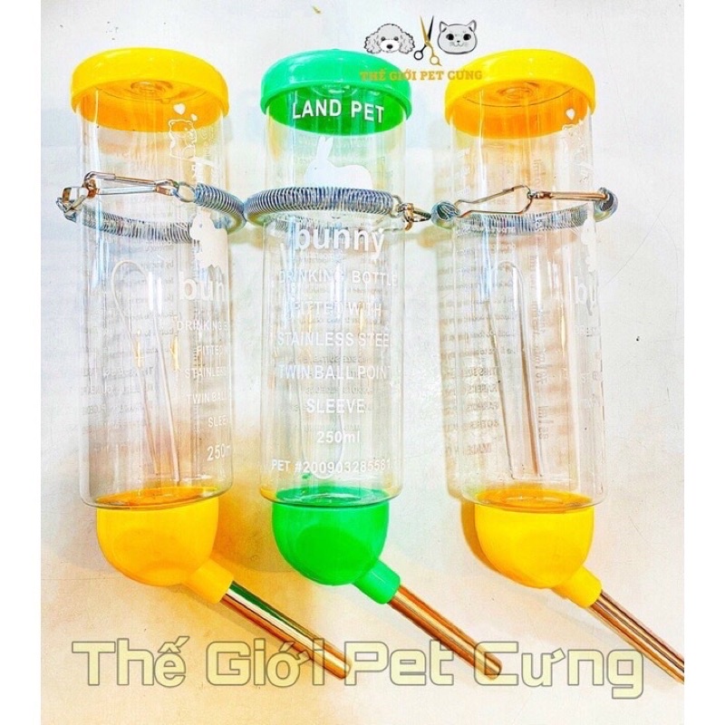 Bình Nước Bi 80ml 125ml 250ml hamster thỏ bọ nhím sóc