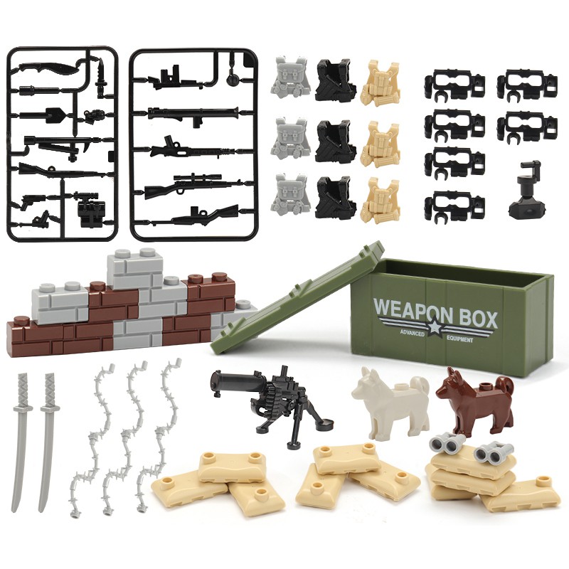 PUBG Set 30 Đồ Chơi Mô Hình Lắp Ráp Lego Phong Cách Quân Đội