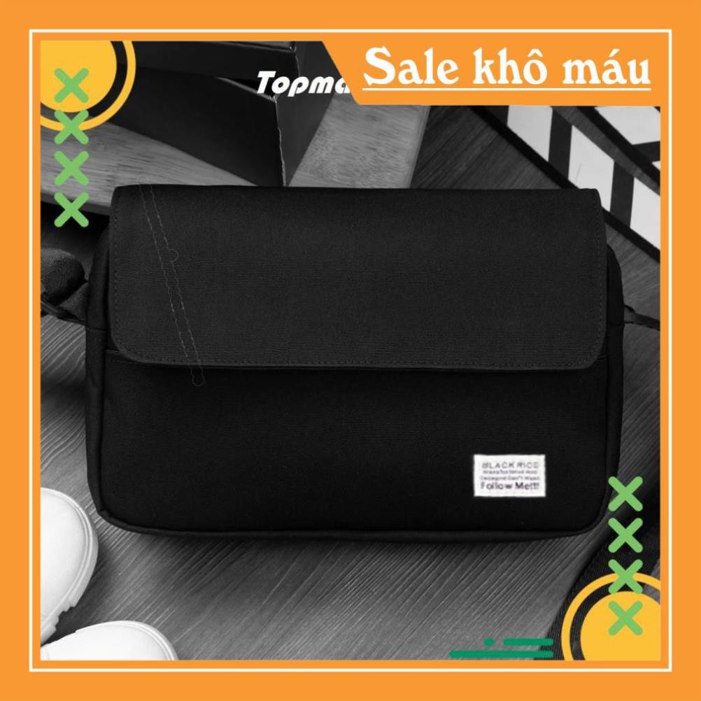 HÀNG CÓ SẴN 2 H  Túi đeo chéo nam mini vải canvas bền bỉ phong cách unisex Hàn Quốc TC87