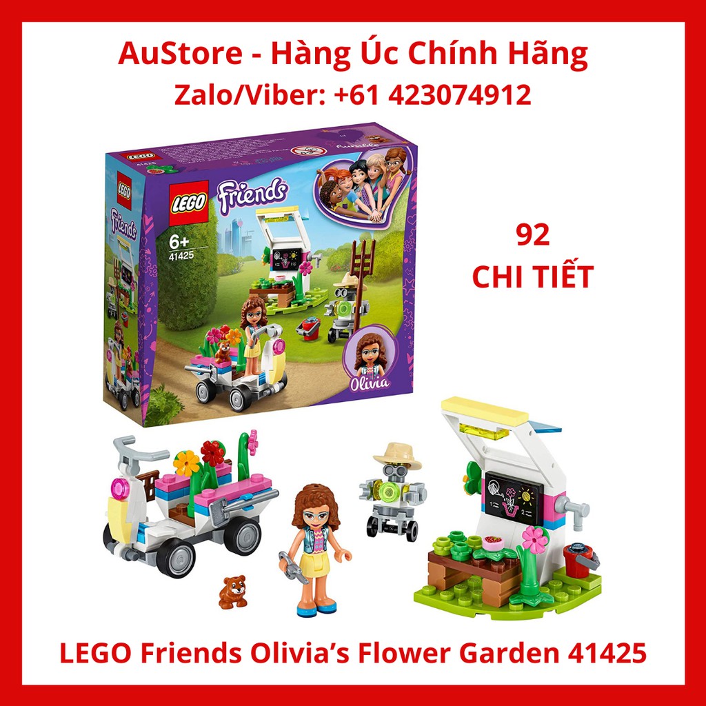 [LEGO CHÍNH HÃNG] 41425 - Vườn Hoa Của Olivia (LEGO Friends Olivia’s Flower Garden 41425)