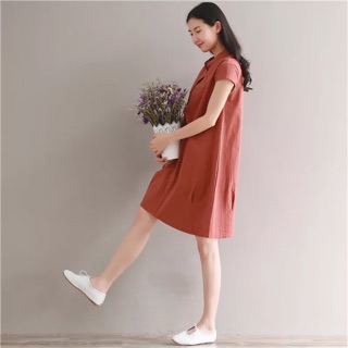 Váy xuông chất liệu Linen