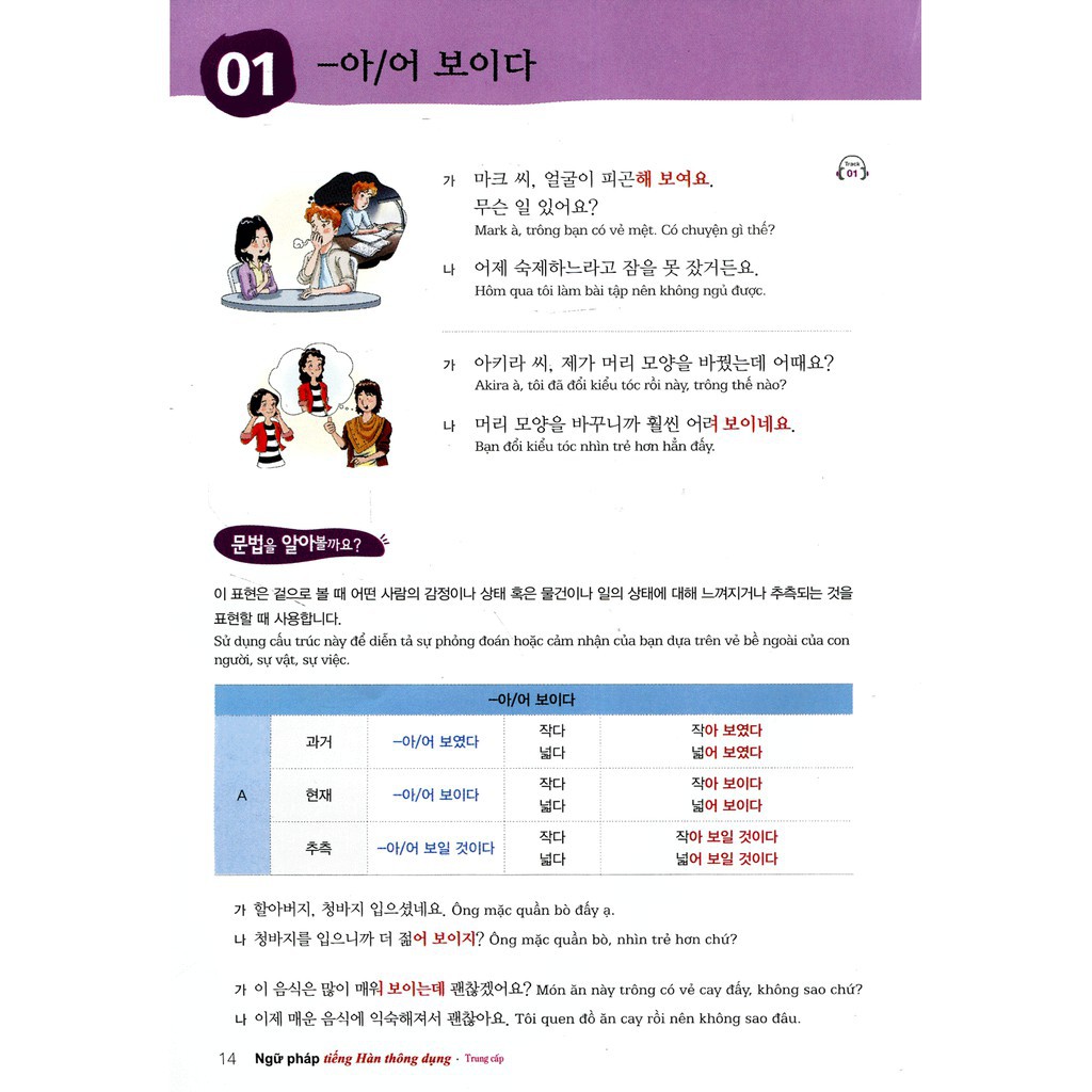 Sách - Ngữ Pháp Tiếng Hàn Thông Dụng Trung Cấp ( Dùng App McBooks )