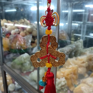 Dây 5 đồng hoa mai ,ngũ phúc hoa mai chiêu tài lộc mạ vàng