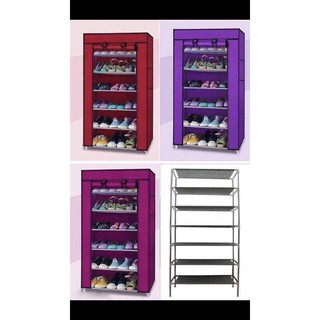 Tủ giày vải trơn đa năng 7 tầng 6 ngăn - FreeShip .