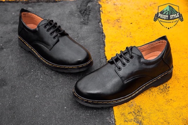 DR CLASSIC 1462 - Da bò thật - nguyên tấm - đế khâu