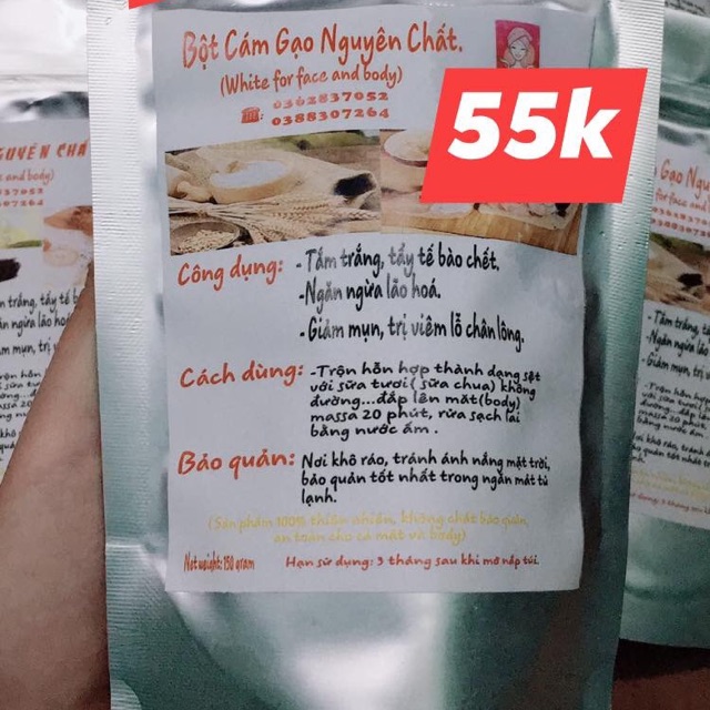 Bột Cám gạo Nguyên Chất Handmade