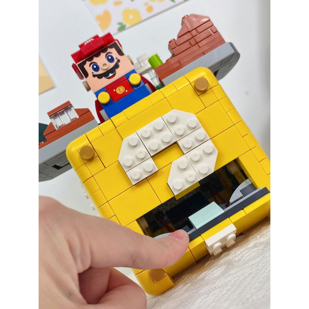 Đồ Chơi Lắp Ráp Xếp Hình Mô Hình Hộp Bí Ẩn Cùng Super Mario Model LW8887 Với 788 Chi Tiết