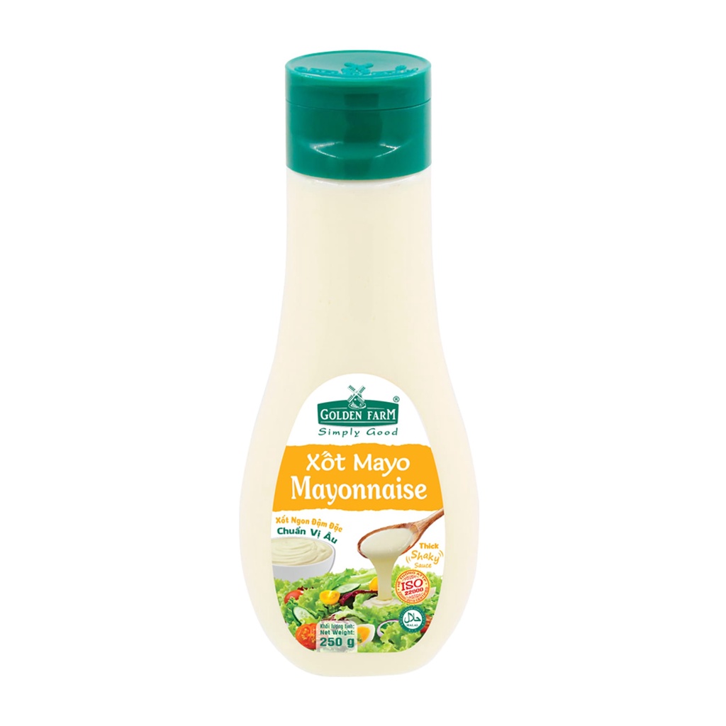 Xốt Mayonnaise Golden Farm là lựa chọn hoàn hảo cho món salad tươi giòn,thanh đạm giúp cho mỗi món ngon càng thêm đậm đà