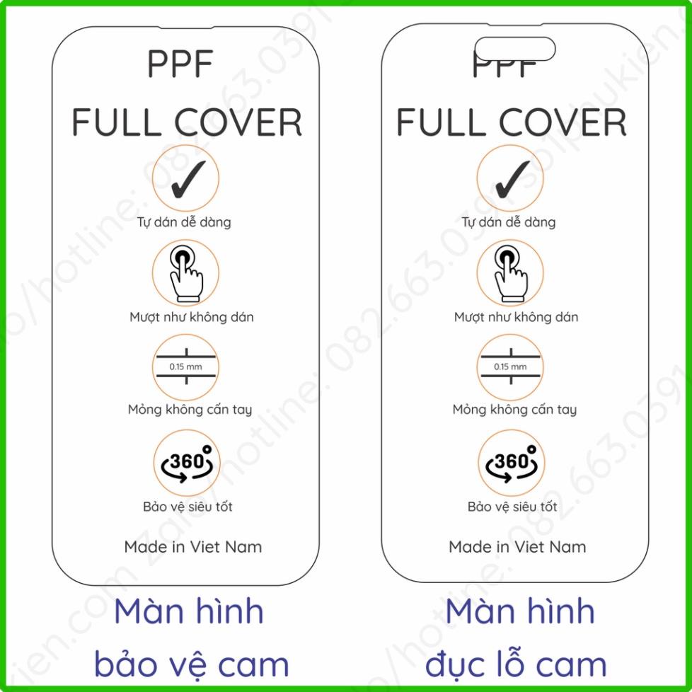 Dán PPF iPhone 14 pro max / 14 pro loại trong, nhám dành cho màn hình, mặt lưng, full viền