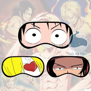 [SALE GIÁ XƯỞNG] Bịt mắt ngủ One piece Đảo hái tặc Luffy Zoro Sanji bịt mắt manga bịt mắt anime