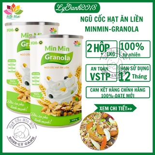 Granola min min _ ngũ cốc nguyên hạt ăn liền chuẩn organic 1kg