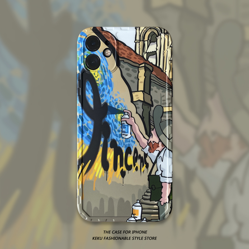 iPhone 13 Ốp Điện Thoại Hình Tranh Sơn Dầu Van Gogh Cho Iphone 12 Pro Max/I7/I8 Plus/X/Xs/Xr/Xs Max/11/11 Pro/11 Pro Max/Se2