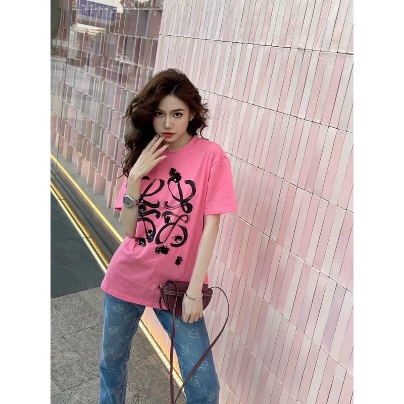 Áo Thun Nữ Họa Tiết Virus 🦋 Áo Phông Nữ Dáng Thụng Chất Liệu Cotton Lạnh 3 Màu 🦋