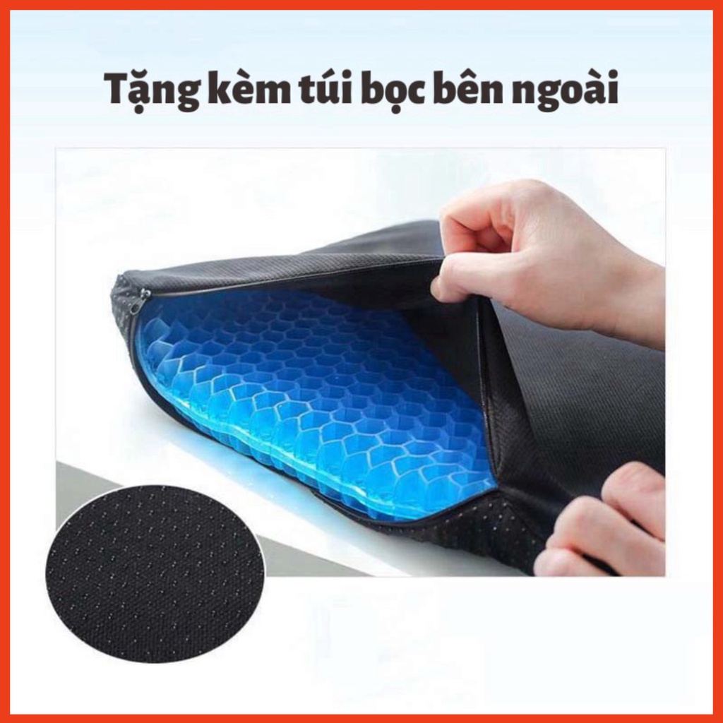 ⚡CHỐNG MỎI⚡Loại 1200gr - Đệm Ngồi 2 Lớp 3D Thoáng Khí MAGIC CUSHION Thoáng Khí Tuần Hoàn | Nệm Ngồi Ghế Văn Phòng Ô Tô