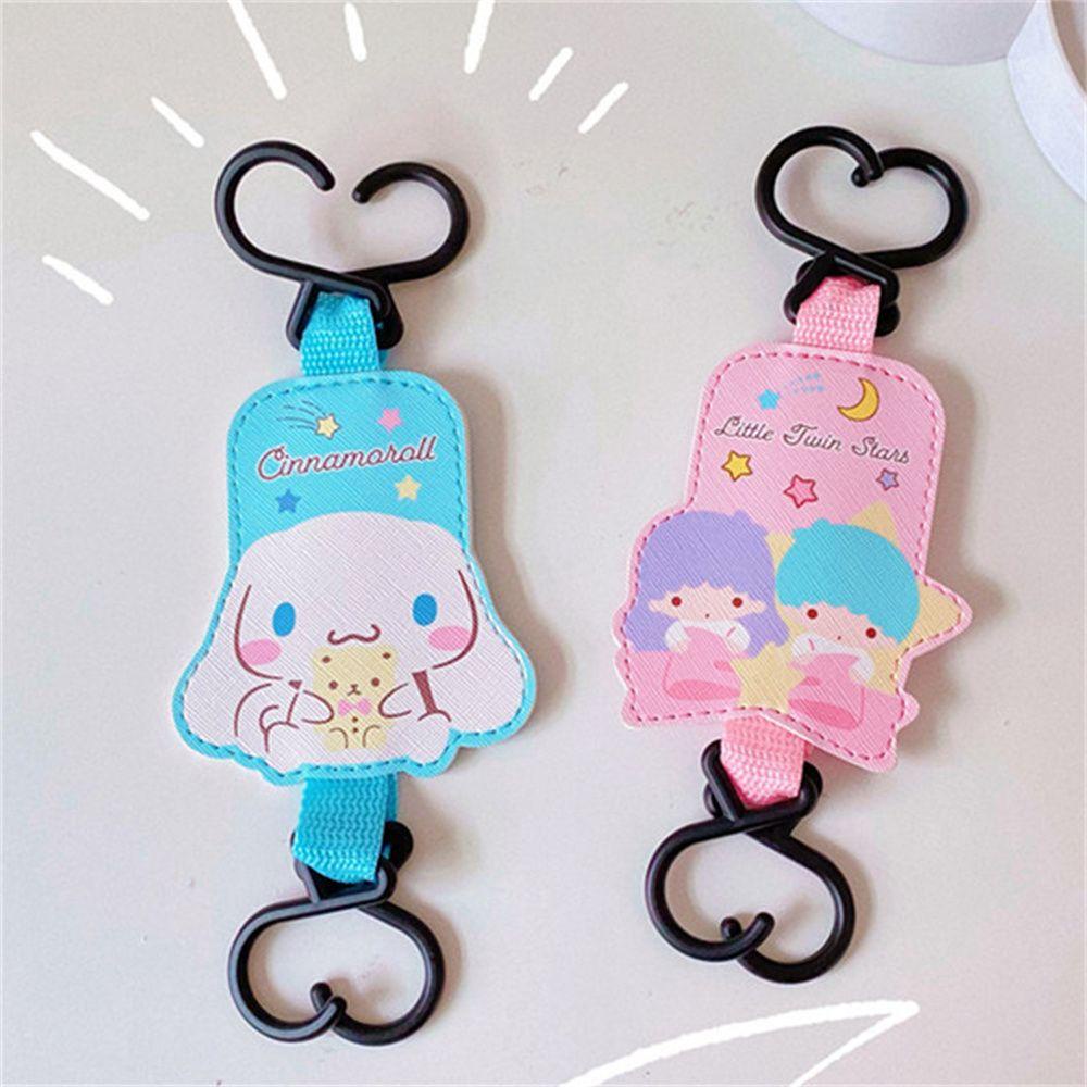 Móc Treo Đồ Gắn Xe Đẩy Em Bé Họa Tiết Hoạt Hình Kuromi