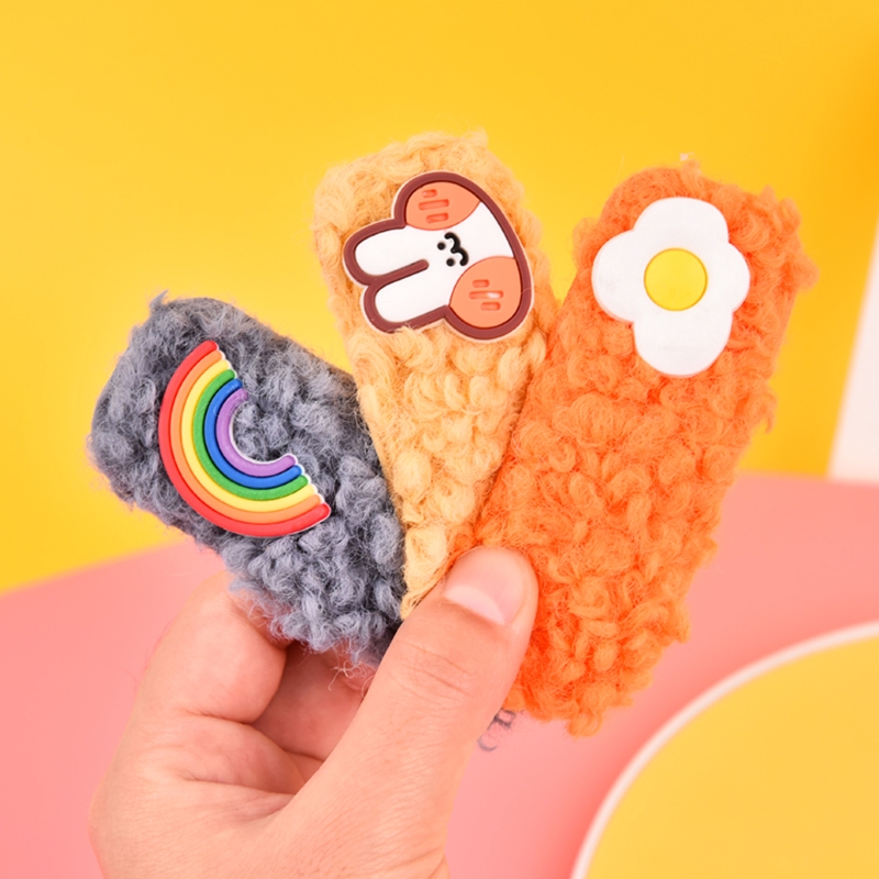 Girls Plush Imitation Lamb Hair Clip Cute Hair Pin Hair Barrette Accessories