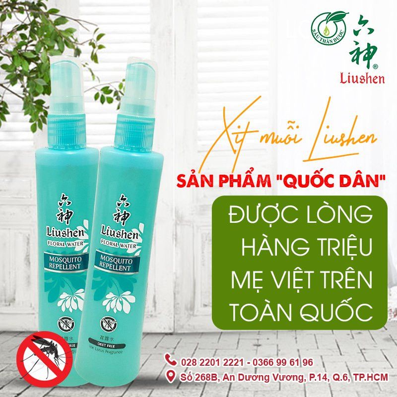 NƯỚC CHỐNG MUỖI ĐỐT LIUSHEN THỂ TÍCH 80ML