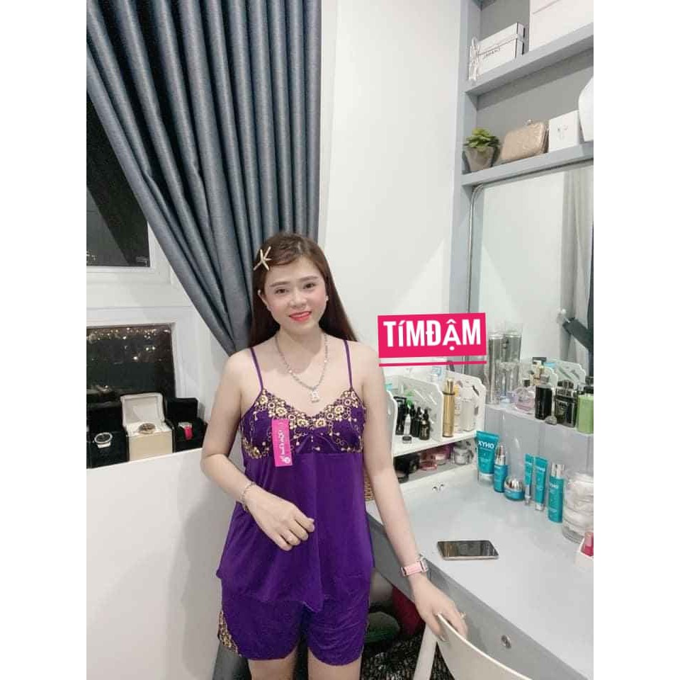 Đồ bộ ngủ thun lạnh Size1( từ 40 - 47kg)