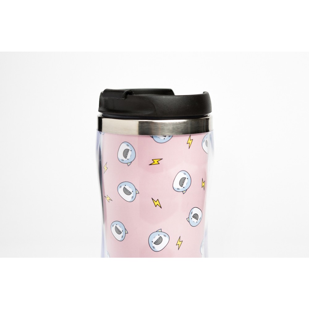 Bình Nước Giữ Nhiệt ARTBOX Hàn Quốc In Hình Chú Cá Mập Boss 350ml