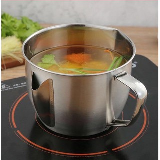 Ca Gạn Dầu Mỡ Tách Dầu INOX 304, Bình lọc dầu mỡ, âu tô gạn mỡ, loại bỏ chất béo trong soup, nước dùng, nước.
