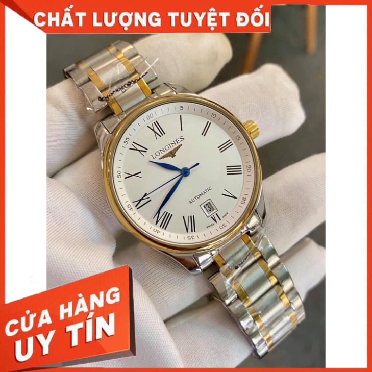 Đồng Hồ Nam longines Sapphire L25184 Case 38mm Máy Cơ Automatic Nhật Mặt Cọc La Mã