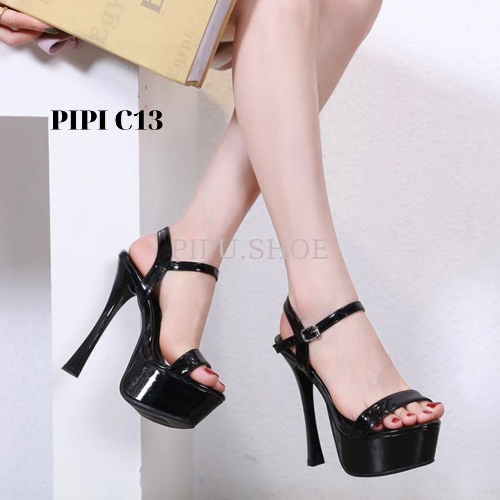 giày cao gót đế đúp 14cm &amp; 15cm ,sandal cao gót trên 10cm catwalk 13cm &amp; 14cm