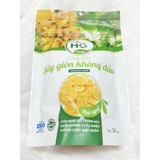 Chuối sấy giòn không dầu