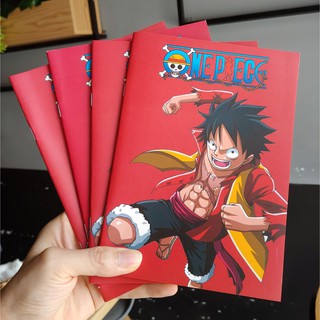 1 quyển vở Luffy OnePiece bìa đỏ khổ A5