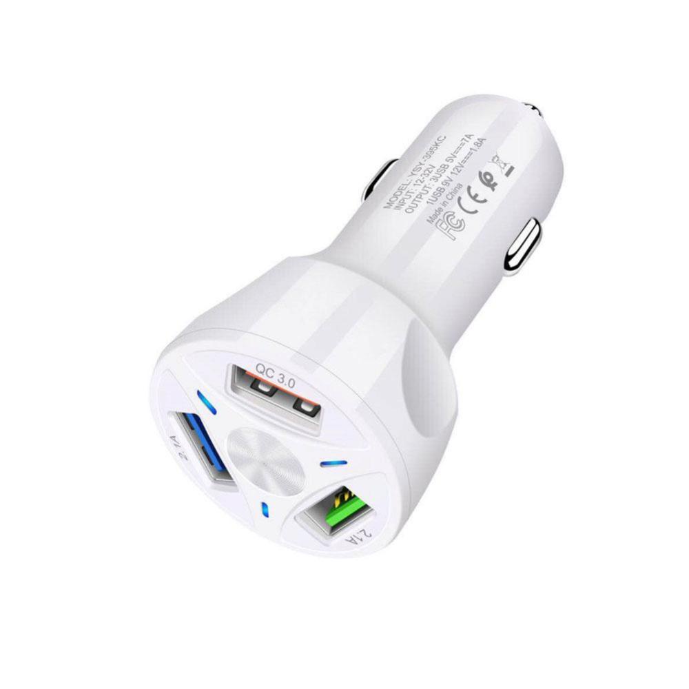 Cốc Sạc Nhanh 3A 3 Cổng USB QC 3.0 A2Y1 Cho iPhone Samsung Xiaomi