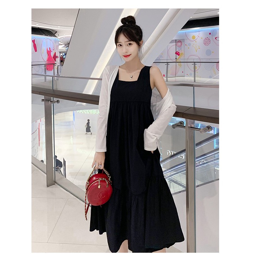 Váy Bầu Đầm Bầu Xinh Hai Dây A1703