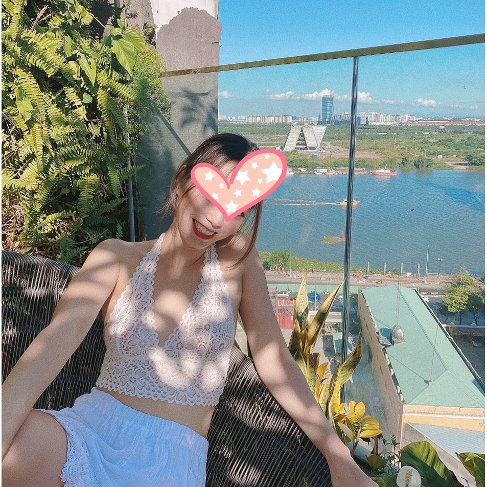 bralette Undiz xuất Pháp tròng cổ đen trắng S/ M/ L