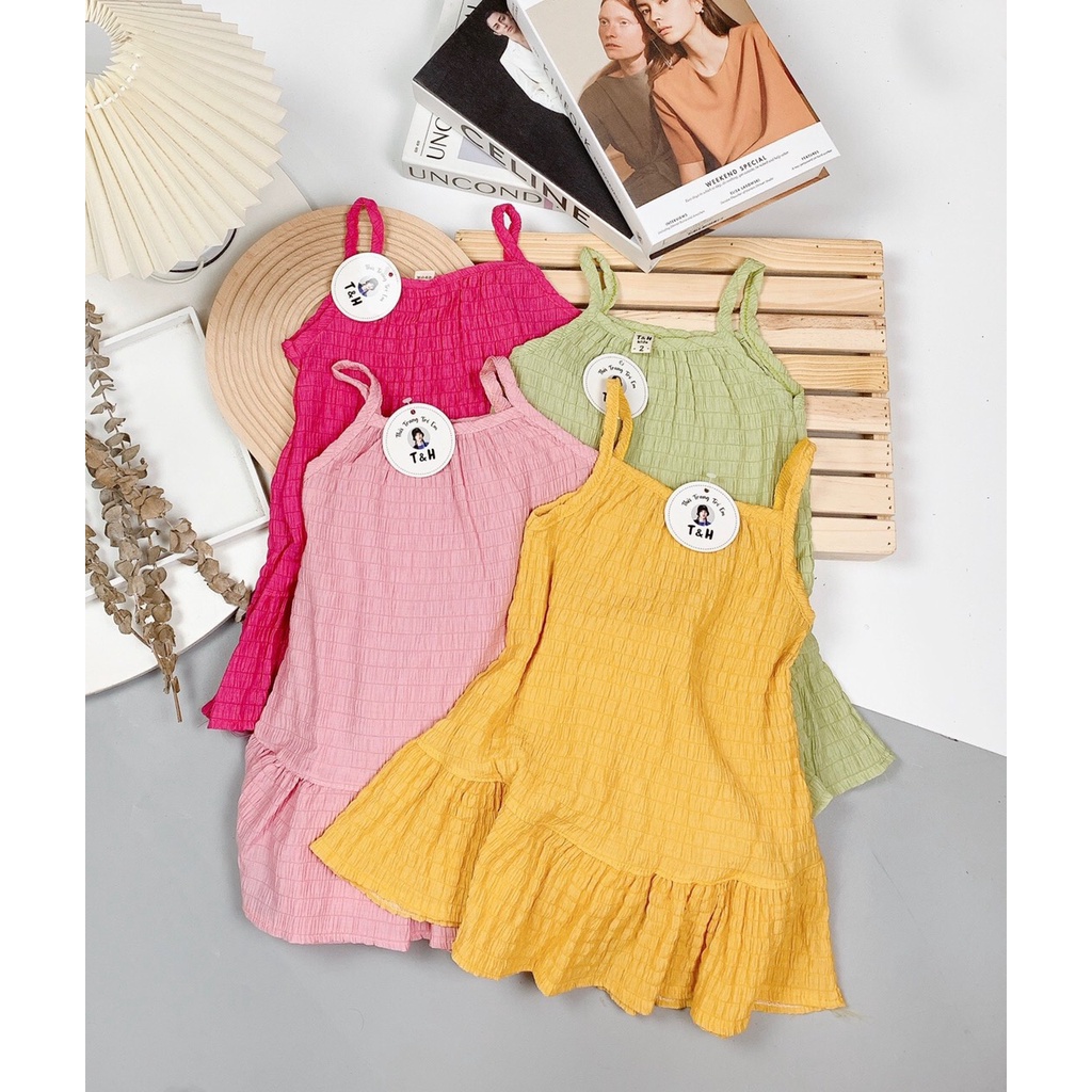 Váy hai dây cho bé , váy hai dây đuôi cá , váy 2 dây chất xốp