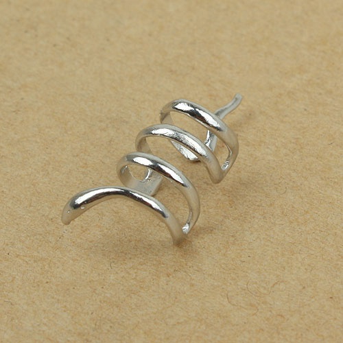 Khuyên vành tai đơn hình rắn xoắn cá tính sang trọng trẻ trung dành cho nữ