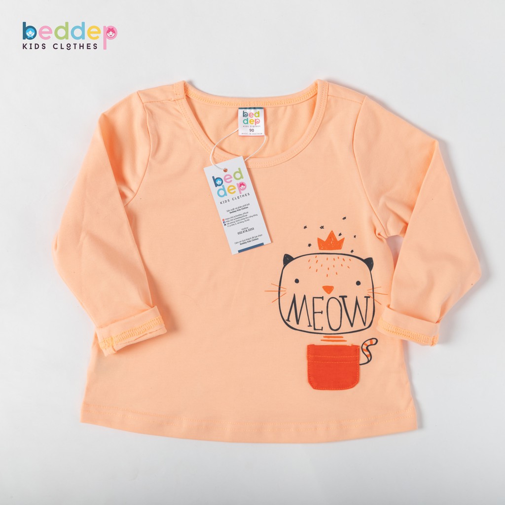 Áo thun dài tay Beddep Kids Clothes in hình cao cấp cho bé gái BP-G05