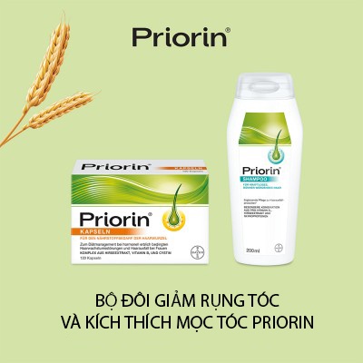 Dầu gội Priorin 200ml ngăn ngừa rụng tóc, hói đầu làm dầy và dài tóc, hàng Đức