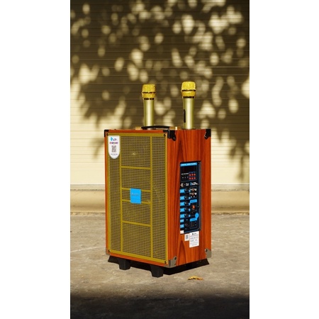 Loa kéo AZPro AZ-8 Pro - Loa kéo di động bass 2 tấc - Tặng kèm 2 micro không dây