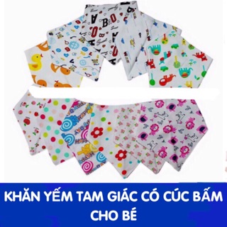 Yếm Tam Giác In Hình Cho Bé Yêu