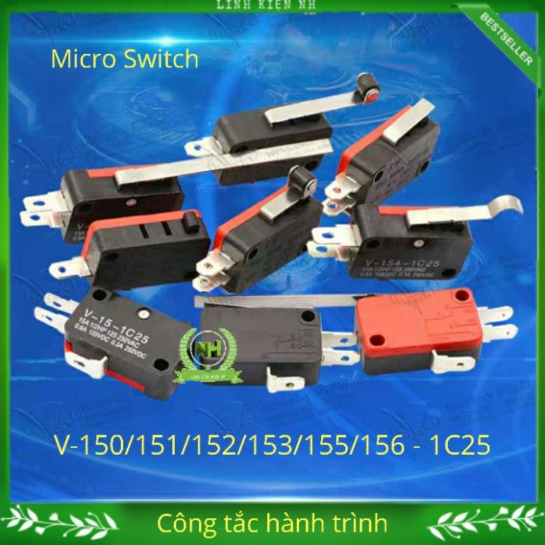 (LKNH) 2 Chiếc Công Tắc Hành Trình 3 Chân V150/151/152/153/155/156-1C25 15A/250V Loại Tốt Loại Tốt