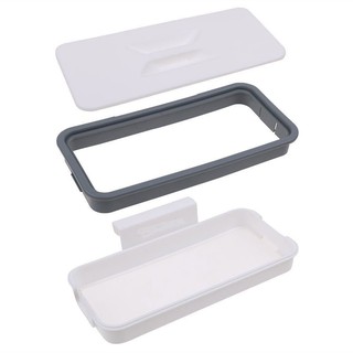 Storage Racks Garbage Bag Holder Convenient White Plastic
