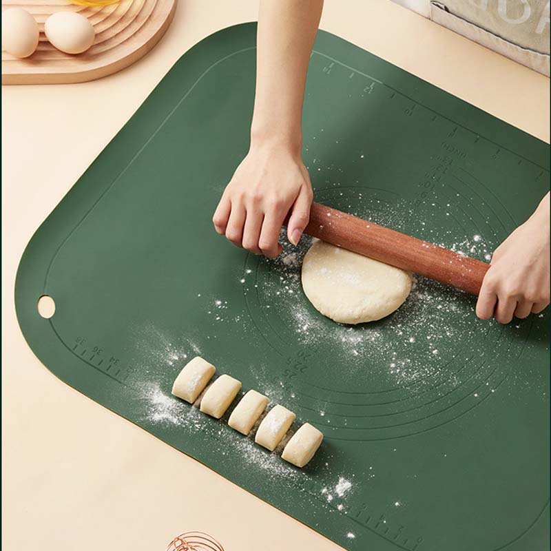 Thảm Nhào Bột Làm Bánh Bằng Silicon Chống Trượt 75 * 50cm Có Thể Tái Sử Dụng