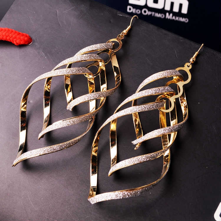High Quality Laminated Spiral Earrings