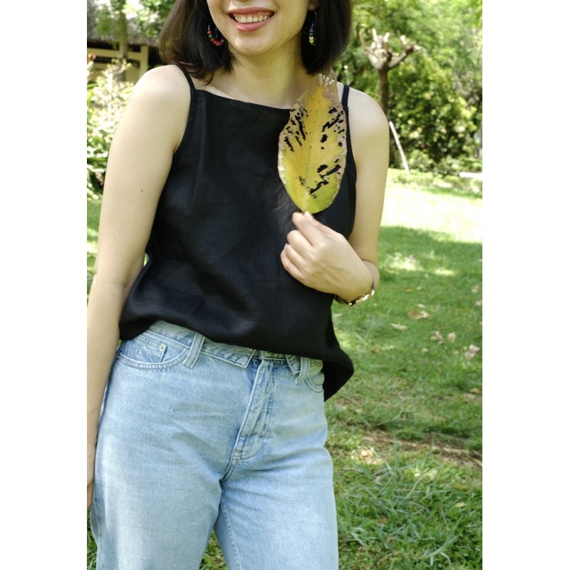 Áo 2 dây Linen By Dì Ghẻ