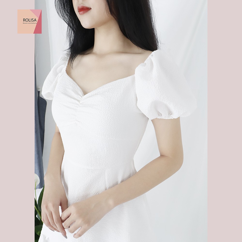 Đầm váy nữ dự tiệc Rolisa RD055 Màu trắng | BigBuy360 - bigbuy360.vn
