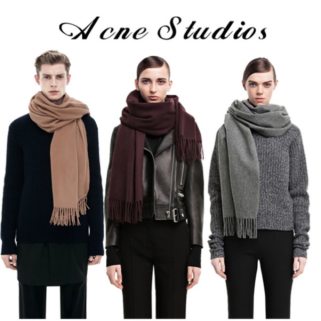 Khăn quàng cổ acne studios cực đẹp cực hot-khăn mềm mại phối kết đẹp